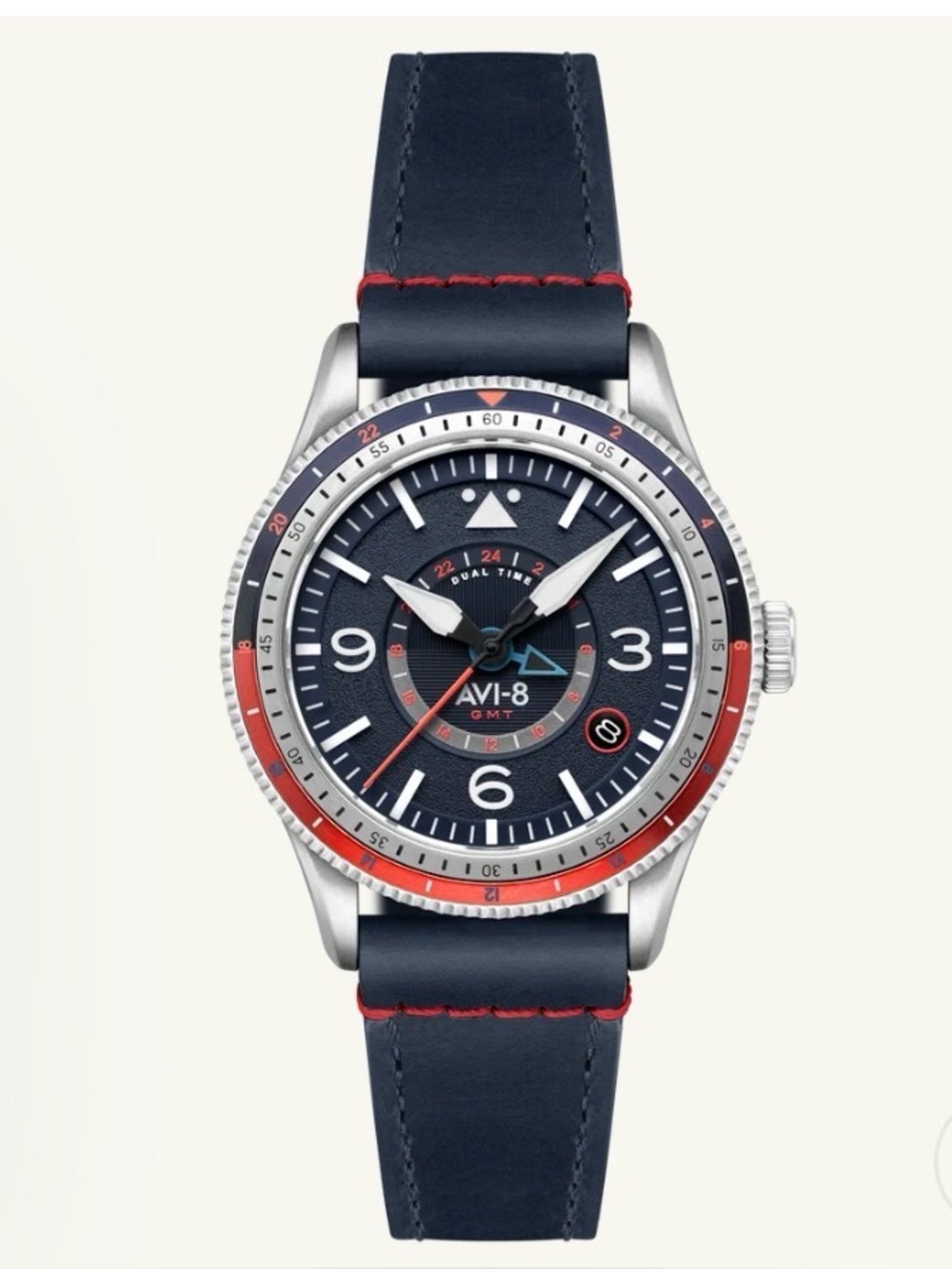 AVI-8 Flyboy Airmaster GMT Automatic – Cockpit Blue